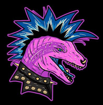 Los dinosaurios punk de PIN Studio