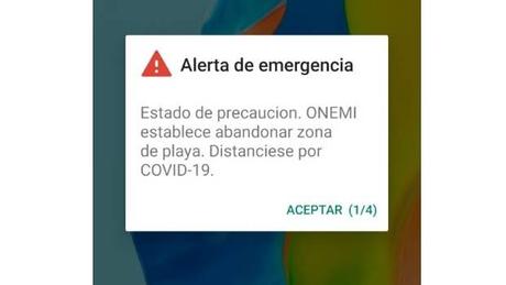 Chile: Onemi inicia pruebas del Sistema de Alerta de Emergencia en la Región Metropolitana