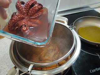 ARROZ CON PULPO Y LANGOSTINOS EN PAELLERA