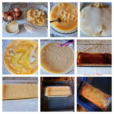 Flan de manzana con leche condensada Flan de manzana con leche condensada