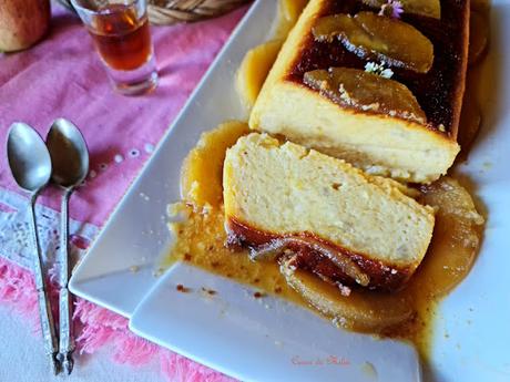 Flan de manzana con leche condensada Flan de manzana con leche condensada