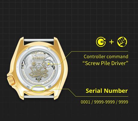 Parte trasera del Reloj SRPF24K1 Zangief