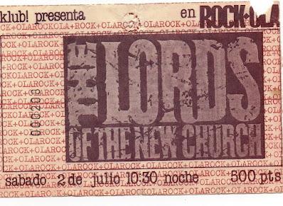 The Lords Of The New Chuch -Somos teenagers profesionales -Rock Espezial Septiembre de 1983