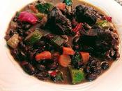 Alubias rojas costilla verduras