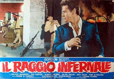 NIDO DE ESPÍAS (IL RAGGIO INFERNALE) (España, Italia; 1967) Intriga, Acción, Agentes Secretos