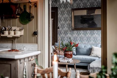 Minipiso de estilo nórdico rústico recargado