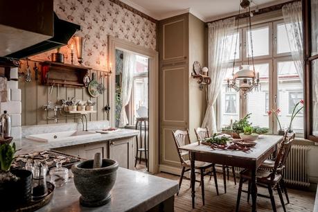 Minipiso de estilo nórdico rústico recargado