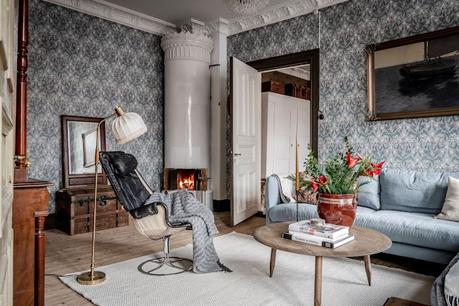 Minipiso de estilo nórdico rústico recargado