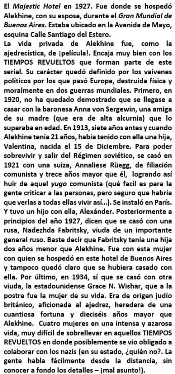 Lasker, Capablanca y Alekhine o ganar en tiempos revueltos (287)