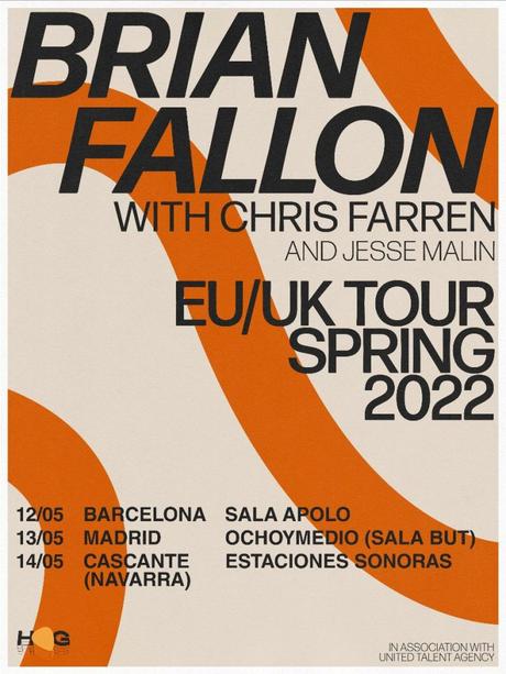 Conciertos de Brian Fallon en España en mayo de 2022 Conciertos de Brian Fallon en España en mayo de 2022