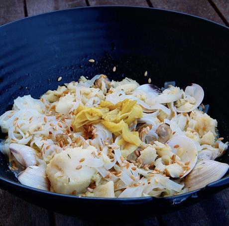 WOK MARINERO DE FIDEOS DE ARROZ WOK MARINERO DE FIDEOS DE ARROZ