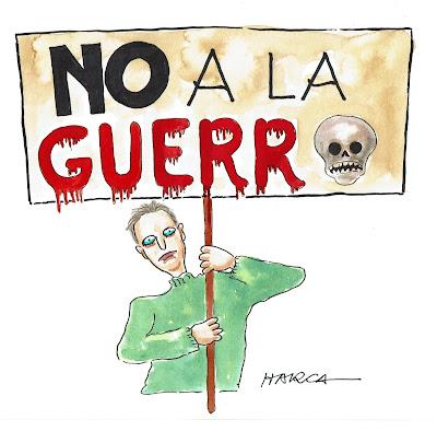 No a la guerra. No a la guerra.