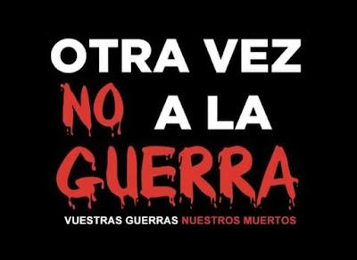 No a la guerra.