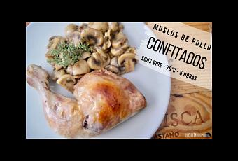Muslos de pollo confitados (sous vide) - Paperblog