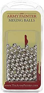 Las bolitas para mezclar pintura