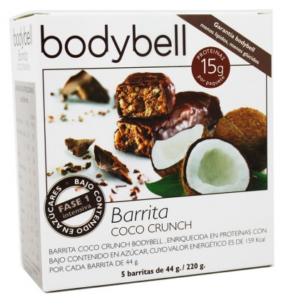Bodybell Barritas Coco Crunch 5 unidades Bodybell Barritas Coco Crunch 5 unidades