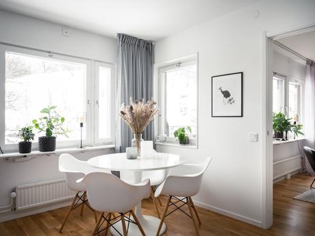 delikatissen scandinavian style scandinavian kitchen scandi kitchen scandi elegant style light blue scandinavian kitchen eames chair design chairs cocina sueca cocina nórdica cocina moderna cocina minimalista cocina minimal cocina escandinava cocina azul  