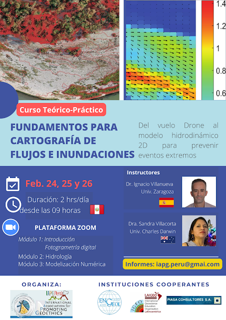 Curso Internacional de Fundamentos para Cartografía de Flujos e Inundaciones