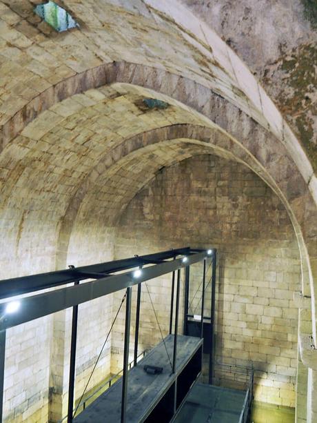 interior de la cisterna medieval de Lamego