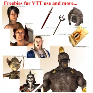Art Pack Freebie 1: Virtual Table Top Icons, de Scrying Eye Games