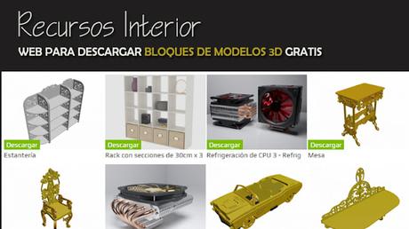 Web para descargar bloques de modelos 3D gratis