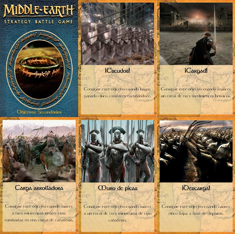 Cartas de objetivos secundarios para MESBG, por Torrekampeño