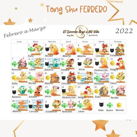 Tong Shu de Febrero 2022