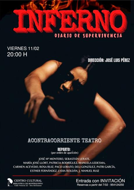 Representación teatral: «Inferno: diario de supervivencia» – Acontracorriente Teatro