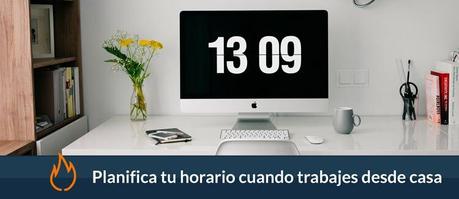 Trabajo desde casa horario planifica