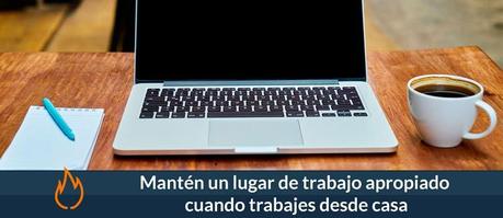 Trabajo desde casa lugar apropiado
