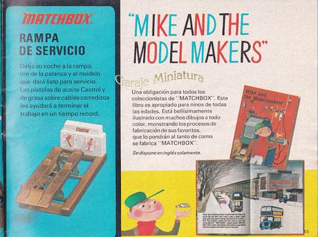 Venta de autos, estación y rampa de servicio y libro de Matchbox Venta de autos, estación y rampa de servicio y libro de Matchbox