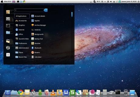 Aspecto de MInt OS X