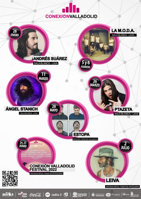 Conexión Valladolid 2022: cartel y abonos