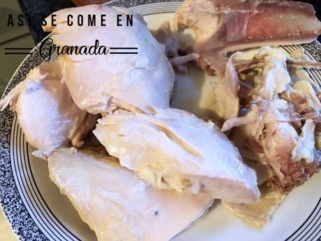 Carne de cocido gratinada