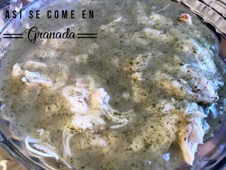 Carne de cocido gratinada