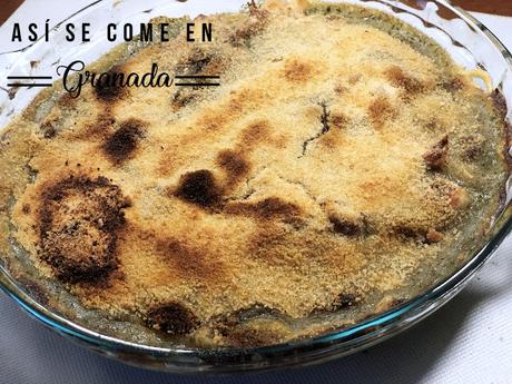 Carne de cocido gratinada