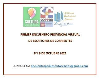 Primer Encuentro Provincial Virtual de Escritores de Corrientes