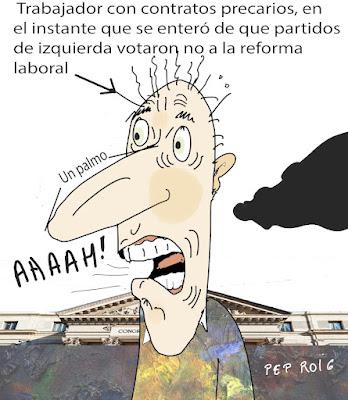 “La reforma laboral” aprobaba en el Congreso, en una tarde de locos.