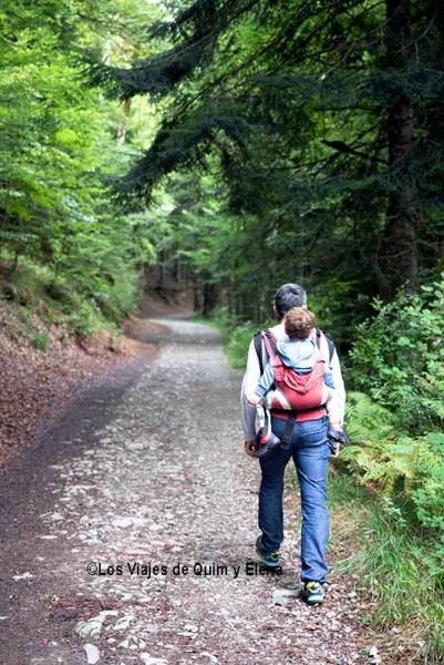 De excursión con niños en la Selva de Irati