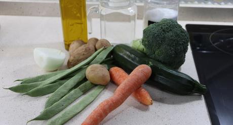 Los ingredientes necesarios para hacer la crema de verduras