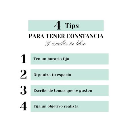4 tips para tener constancia y escribir un libro