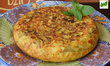 Tortilla de Patatas y Pencas de Acelgas