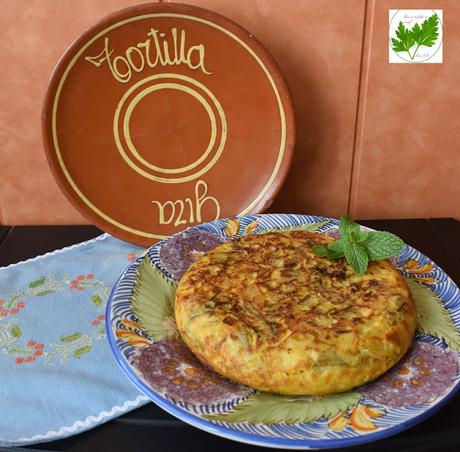 Tortilla de Patatas y Pencas de Acelgas