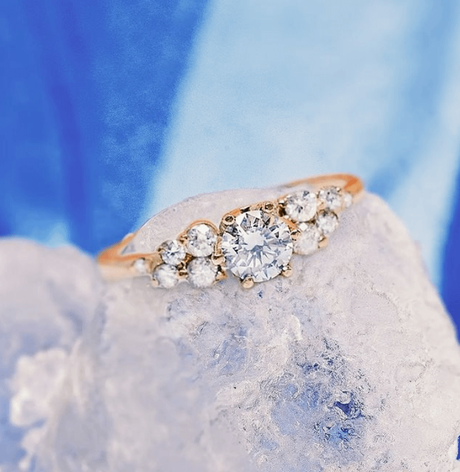 Camelia- Anillo de compromiso