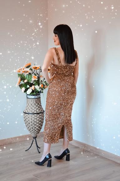 Vestido de lentejuelas | San Valentín en Shein