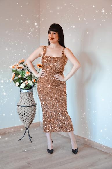 Vestido de lentejuelas | San Valentín en Shein