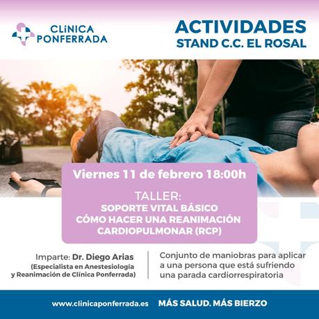 Taller de soporte vital básico RCP en El Rosal, organizado por la Clínica Ponferrada 8