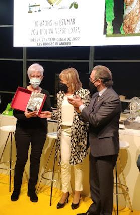 Embajadora en la fira del oli de les Borges Blanques 2022. Gominolas de Aceite (AOVE)