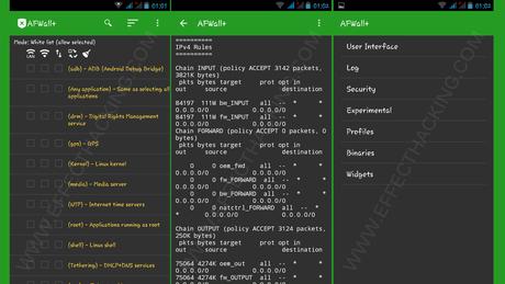 AFWall + Capturas de pantalla AFWall + Capturas de pantalla