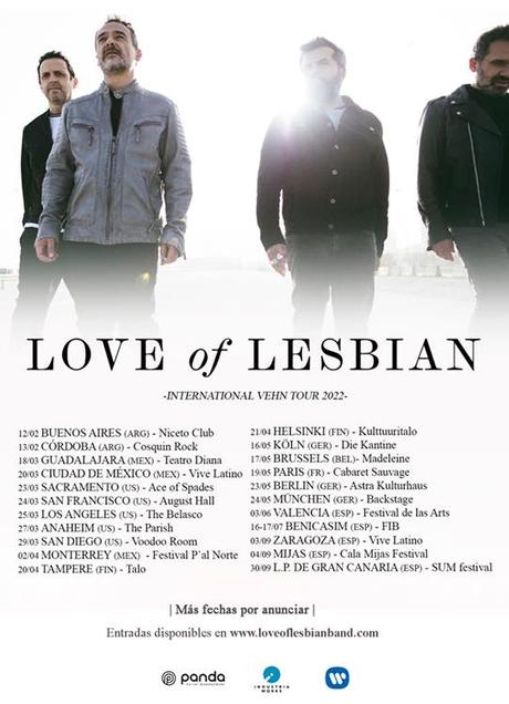 Conciertos de Love of Lesbian en 2022